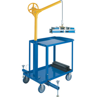 Hauts crochets élévateurs industriels avec chariot mobile, Capacité 500 lb (0,25 tonne) LS954 | Oxymax Inc