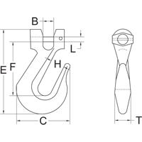 Clevis Slip Hook - Grade 70 Oxymax Inc