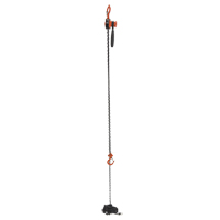 Mini Lever Hoist, 15' Lift, 500 lbs. (0.25 tons) Capacity, Steel Chain Oxymax Inc