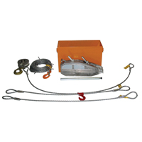 Tirfor&reg; Wire Rope Hoist TU32 Rescue Kit, 5/8" Wire Diameter, 8000  lbs. (4 tons) Capacity Oxymax Inc