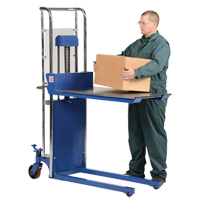 Hefti-Lift Load Stacker, Foot Pump Operated, 300 lbs. Capacity, 59" Max Lift Oxymax Inc