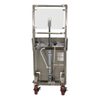 Hefti-Lift Load Stacker, Foot Pump Operated, 450 lbs. Capacity, 45-5/8" Max Lift Oxymax Inc