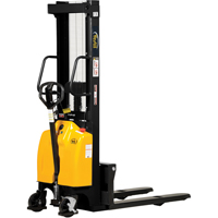 Fork Lift Stacker, Electric Operated, 2000 lbs. Capacity, 118" Max Lift Oxymax Inc