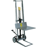 Hydraulic Platform Lift Stacker, Foot Pump Operated, 400 lbs. Capacity, 40" Max Lift Oxymax Inc