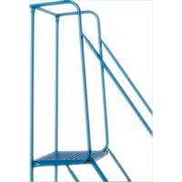 CSA-Certified Rolling Step Ladder, 4 Steps, 22" Step Width, 37" Platform Height, Steel Oxymax Inc