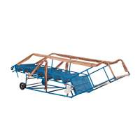 CSA-Certified Rolling Step Ladder with Locking Step, 8 Steps, 30" Step Width, 72" Platform Height, Steel Oxymax Inc