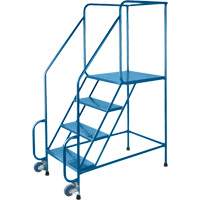 Tilt-N-Roll Ladders, Steel, 4 Steps, 22" Wide, 24" D x 38" H Top Step Oxymax Inc