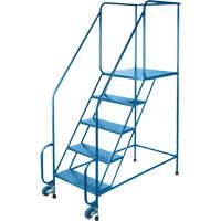 Tilt-N-Roll Ladders, Steel, 5 Steps, 22" Wide, 24" D x 47" H Top Step Oxymax Inc
