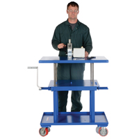 Hydraulic Lift Table, 24" L x 36" W, Steel, 2000 lbs. Capacity Oxymax Inc