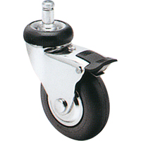Roulette Comfort Roll, Pivotant avec frein, Diamètre 2" (51 mm), Capacité 125 lb (57 kg) MJ022 | Oxymax Inc