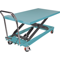 Heavy-Duty Hydraulic Scissor Lift Table, 63" L x 31-7/8" W, Steel, 1100 lbs. Capacity Oxymax Inc