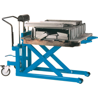 Hydraulic Skid Scissor Lift/Table, 42-1/2" L x 20-1/2" W, Steel, 2200 lbs. Capacity MA445 | Oxymax Inc