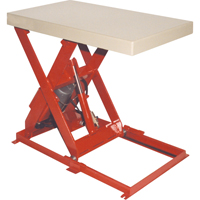 Scissor Lift Table, Steel, 36" L x 20" W, 1100 lbs. Capacity MK811 | Oxymax Inc