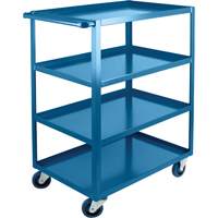 Chariots &agrave; tablettes robustes, 4 Tiers, 24" la x 48" h x 39" p, Capacit&eacute; 1200 lb Oxymax Inc