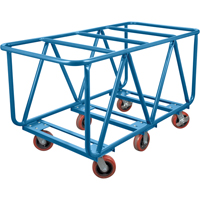 Chariot à plateforme pour matériaux de construction, 60" x 30" x 33", Capacité 2500 lb ML141 | Oxymax Inc