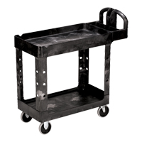 Heavy Duty Utility Cart - 4500-88, 2 Tiers, 17-1/8" x 33-1/4" x 39", 500 lbs. Capacity Oxymax Inc