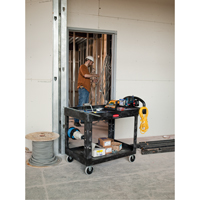 Heavy Duty Utility Cart - 4500-88, 2 Tiers, 17-1/8" x 33-1/4" x 39", 500 lbs. Capacity Oxymax Inc