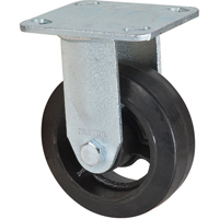Mold-on Caster, Rigid, 5" (127 mm), Rubber, 440 lbs. (199 kg.) Oxymax Inc