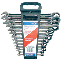 Jeu de cl&eacute;s mixtes SAE &agrave; rochet &agrave; motif long RCWS-13S, Combinaison, 13 morceaux, Imp&eacute;rial Oxymax Inc