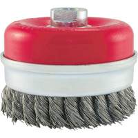Knot Banded Cup Brush, 4" Dia. x 5/8"-11 Arbor Oxymax Inc