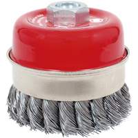 CKB3201T High Performance Knot Banded Cup Brush, 3-1/2" Dia. x 5/8"-11 Arbor Oxymax Inc