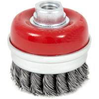 High-Performance Knot Banded Cup Brush, 3" Dia. x 5/8"-11 Arbor Oxymax Inc