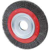 Crimped Wire Wheel, 8" Dia., 0.007" Fill, 1/2"/2"/5/8" Arbor Oxymax Inc