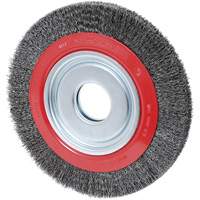 Crimped Wire Wheel, 10" Dia., 0.014" Fill, 2" Arbor Oxymax Inc