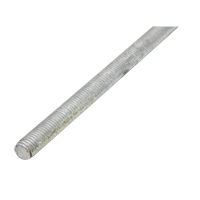 Threaded Rod, 1/4"-20, 36" L, Galvanized, Grade 2 Grade Oxymax Inc