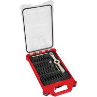 Jeu de tarauds & fili&egrave;res m&eacute;triques PackOut avec poign&eacute;e 2-en-1 Hex-Lok, 38 Morcea Oxymax Inc