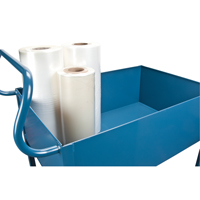 Deep Lipped Service Cart, 2 Tiers, 24" W x 47" H x 36" D, 1200 lbs. Capacity Oxymax Inc