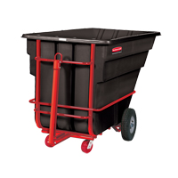 Tilt Truck, Polyethylene, 1-1/2 cu. yd., 2100 lbs. Load Capacity Oxymax Inc
