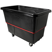 Chariot utilitaire &agrave; usage intensif, Plastique recycl&eacute; noir, 59"/34-5/8" lo x 34"/59-1/64" la x 42-1/16"/42-7/8" h, Volume 27 pi³, Capacit&eacute; 1200 lb Oxymax Inc