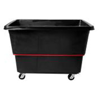 Chariot utilitaire &agrave; usage intensif, Plastique recycl&eacute; noir, 59"/34-5/8" lo x 34"/59-1/64" la x 42-1/16"/42-7/8" h, Volume 27 pi³, Capacit&eacute; 1200 lb Oxymax Inc