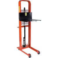 Hydraulic Platform Lift Stacker, Foot Pump Operated, 1000 lbs. Capacity, 80" Max Lift Oxymax Inc
