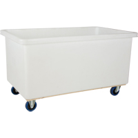 Straight Wall Box Truck, White Polyethylene, 57" L x 34" W x 33" H, 22 cu. ft. Volume, 600 lbs. Capacity Oxymax Inc