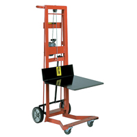 Platform Lift Stacker, Hand Winch Operated, 750 lbs. Capacity, 40" Max Lift Oxymax Inc