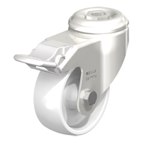 Roulette en nylon r&eacute;sistant aux chocs, Pivotant avec frein, Diam&egrave;tre 3-1/8" (79,5 mm), Capacit&eacute; 265 lb (120 kg) Oxymax Inc