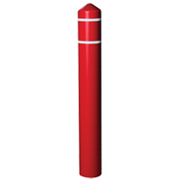 Enveloppe lisse pour butoir avec bandes r&eacute;fl&eacute;chissantes, 8" dia. x 56" l, Rouge Oxymax Inc