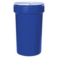 Nestable Polyethylene Drum, 55 US gal (45 imp. gal.), Open Top, Blue MO764 | Oxymax Inc