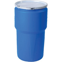 Nestable Polyethylene Drum, 14 US gal (11.7 imp. gal.), Open Top, Blue MO768 | Oxymax Inc