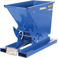 Self-Dumping Hopper, Steel, 1/3 cu.yd., Blue Oxymax Inc