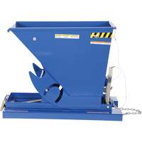 Self-Dumping Hopper, Steel, 1/3 cu.yd., Blue Oxymax Inc