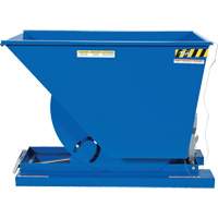 Self-Dumping Hopper, Steel, 3/4 cu.yd., Blue Oxymax Inc