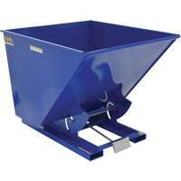 Self-Dumping Hopper, Steel, 2 cu.yd., Blue Oxymax Inc