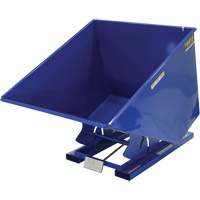 Self-Dumping Hopper, Steel, 2 cu.yd., Blue Oxymax Inc