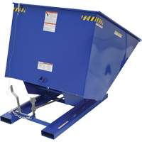 Self-Dumping Hopper, Steel, 2 cu.yd., Blue Oxymax Inc