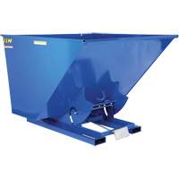 Self-Dumping Hopper, Steel, 2-1/2 cu.yd., Blue Oxymax Inc