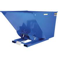 Self-Dumping Hopper, Steel, 2-1/2 cu.yd., Blue Oxymax Inc