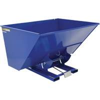 Self-Dumping Hopper, Steel, 3 cu.yd., Blue Oxymax Inc
